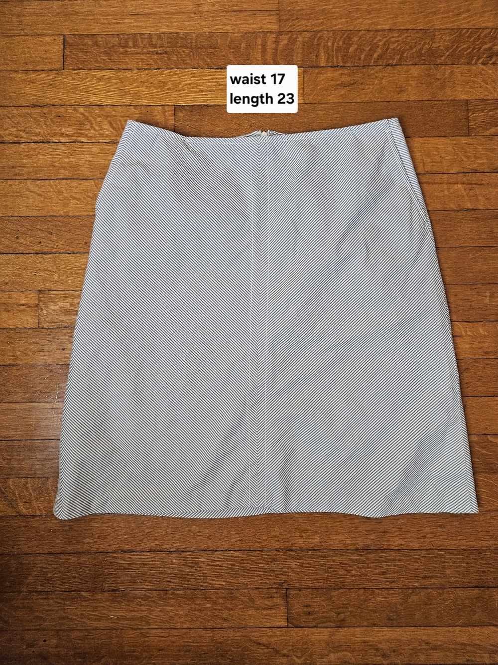 Banana Republic Striped A-Line Mini Skirt in Black and White